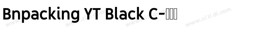 Bnpacking YT Black C字体转换
